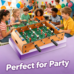 Mesa de Futbolito de Madera Marrón de 20 Pulgadas Lucky Toys para Niños, Diversión y Entretenimiento - Product Image 5