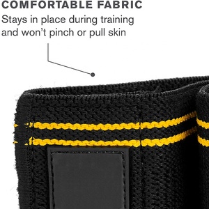 Bandas de Resistencia de Tela Elástica Antideslizantes con Logotipo Personalizado de Nuevo Diseño, Bandas de Resistencia de Tela para Entrenamiento en Casa, Bandas de Yoga para Cadera - Product Image 3