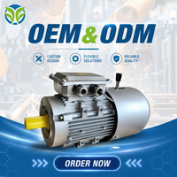 Moteur asynchrone à frein professionnel de qualité supérieure, 380V, boîtier en aluminium, 1400 tr/min, efficacité IE3, IP54, triphasé, 4 pôles
