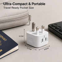 Adaptor Charger 40W PD Fast Charger Tipe C Dual Port Adaptor Daya Dinding Portabel Pengisi Daya Ponsel untuk iPhone Grosir Kustom