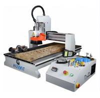 Routeur CNC bois Fuma DIY 3 axes, zone de travail 600x900x150mm, refroidissement par eau 2.2kW, entraînement à vis à billes, système de contrôle DSP, MDF, rainures en T