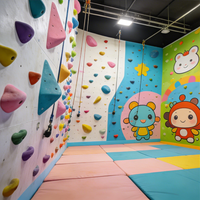 Mur d'escalade pour enfants, équipement de terrain de jeu intérieur en PVC, mur d'escalade éducatif pour l'école et la maison