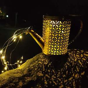 Lampes solaires de chemin de jardin LED Lampes décoratives d'extérieur Lanternes de bouilloire suspendues avec décor de crochet de <span class=keywords><strong>berger</strong></span> - Product Image 2