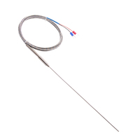 Sensor de Temperatura Termopar Tipo K de Alta Precisión, Blindado, de Acero Inoxidable, con Sonda Curva Impermeable, OEM para Controlador Térmico