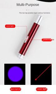 Jouet pour chat Offre Spéciale en acier inoxydable Portable Laser Light Red Dot Change Interactive USB Rechargeable Pet Toy - Product Image 3