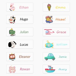 Pegatinas Transparentes Personalizadas de 28 Piezas, Etiquetas con Dibujos Animados, Regalos para Niños, Pegatinas Decorativas y Promocionales Impresas con Protección UV - Product Image 1