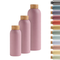 Bouteilles d'eau isothermes en acier inoxydable à double paroi avec logo personnalisé pour sports de plein air, portables, 500ML 750ML 1000ML, à petite ouverture
