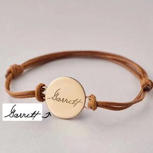 Braccialetto Vintage fai da te in acciaio inossidabile <span class=keywords><strong>con</strong></span> parole incise al Laser Design personalizzato della corda della barra vuota ed elegante - Product Image 2