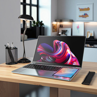 Nuovissimi Laptop a Doppio Schermo Notebook N100 da 2.0Ghz RAM da 16Gb 32Gb SSD da 512GB 1Tb Dispositivo Multiuso Portatile Aziendale