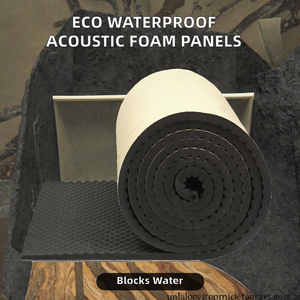 Panneaux acoustiques en mousse de bois écologiques, imperméables et autocollants |   Mur/plafond pyramidal moderne |   Résistant au feu, facile à réaliser soi-même - Product Image 2