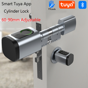 Tuya TTlock <b>Smart</b> <b>Lock</b> Keyless Entry Fingerprint Biometric Cylinder Adjustable Length Keyless Access Electronic Cylinder <b>Lock</b> - Product Image 2