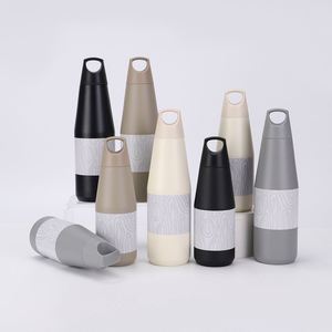 DD4328 Botella de Agua Reutilizable de Acero Inoxidable de Doble Pared, Libre de BPA, con Pajita Abatible, Aislamiento Térmico de 12-24 Horas, 600ml/900ml, Personalizable - Product Image 1