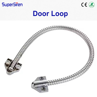 Protection de boucle de porte blindée, Tuyau flexible en acier inoxydable, Support en alliage de zinc, Passage de câble pour contrôle d'accès de porte