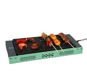 Poêle à gril électrique multifonctionnelle Plaque de cuisson détachable sans fumée antiadhésive Yakitori Poêle intérieure en acier au carbone Hôtels français - Product Image 4