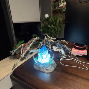 <span class=keywords><strong>World</strong></span> <span class=keywords><strong>of</strong></span> Warcraft รูปปั้นหุ่นปีกน้ำค้างแข็งรูปมังกรกระดูกเรืองแสงของขวัญเครื่องประดับ - Product Image 3