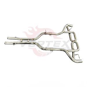 Sistema de Escape Catback Recto de Acero Inoxidable Vortex para Mercedes AMG GTS GT 4.0T 3.0T con Doble Salida Cromada y Sistema de Sonido - Product Image 4