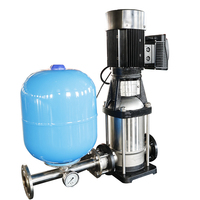 Pompe à eau à vitesse variable verticale, revêtement de surface personnalisé disponible, pompe à pression constante automatique