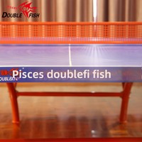 Table de ping-pong pliable de conception double poisson standard d'extérieur, véritable SMC, imperméable, résistante au soleil, pour un usage domestique 318B