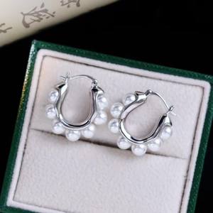 22380 Accesorios de Plata S925 para Perlas DIY para Mujer, Hebilla de Oreja Multicuentas de Moda, Soporte Vacío para Perlas de 5-6mm para Pendientes - Product Image 3