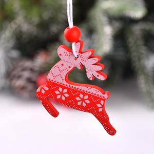 Factory Customized Size <b>Christmas</b> Wooden Pendant DIY <b>Christmas</b> Tree <b>Boxed</b> Elk Bell Horse Angel Love Hanging Snowflakes Festival - Product Image 4