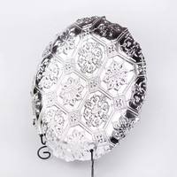 Assiettes de Présentation en Verre Vert Clair Écologiques Classiques pour la Décoration Intérieure, avec Logo Personnalisé pour Mariages - Vente en Gros