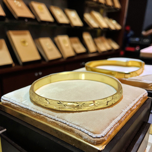 Lắc tay nữ mạ vàng 24K thiết kế mới nhất, hoa tinh xảo, thích hợp làm quà tặng, lắc tay mạ vàng - Product Image 4