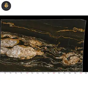 Бразильские столешницы из натурального камня из золотого гранита, черные плиты из кварцита, цена