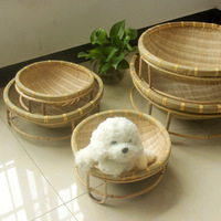 Panier pour chat multifonctionnel de style américain en bambou naturel robuste de qualité supérieure de petite taille de 12 pouces, capacité de charge de 5 kg