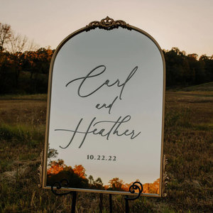 Miroir encadré en <span class=keywords><strong>bois</strong></span> de style baroque antique Yicheng, décoration d'intérieur de luxe, miroir pour <span class=keywords><strong>cheminée</strong></span>, miroir de style français pour salon - Product Image 1