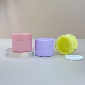 Customized Wide Mouth Skincare Cream <b>Jar</b> Container 30ml 50g 60ml Blue Ombre Custom <b>Empty</b> Matte Glass Cosmetic <b>Jar</b> With Lid - Product Image 6