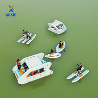 Équipement de plein air gonflable polyvalent, quai flottant pour yacht, jet ski, tente et plus encore, imperméable, gonflage rapide pour la plage/le camping