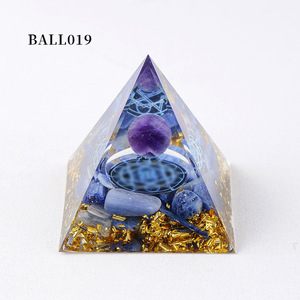 Bán buôn pha lê Thủ công mỹ nghệ tinh thần đẹp orgone kim tự tháp Spheres cây Chakra chữa bệnh thạch anh đá hoàng đạo orgonite kim tự tháp - Product Image 4