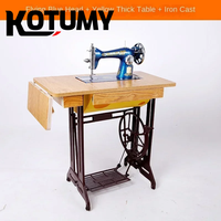 Machine à coudre vintage domestique, à commande au pied, manuelle pour tailleur