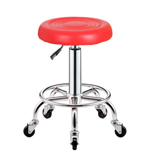 Work Blue Pu Leather Counter Swivel <strong>Stool</strong> <strong>Office</strong> Adjust Height <strong>Stool</strong> for Foot Rest - Product Image 2