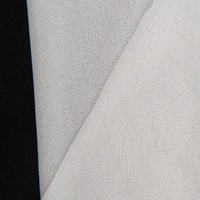 Doublure de vêtement en tricot circulaire doux 100% polyester, enduite de colle thermofusible, pour costume homme