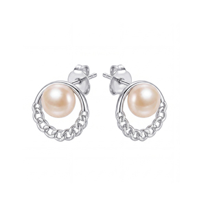 Élégantes boucles d'oreilles pendantes en cuivre avec nœud en ruban et perle coquillage, bijoux de luxe en zircon pour femme, cadeau de mariage ou de mariée - Product Image 1