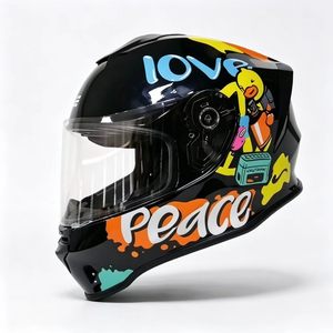OEM Niedlicher Kinder-Vollgesichts-Motorradhelm DOT-Zertifiziert Leichtgewichtige Sicherheitsausrüstung für Mädchen <span class=keywords><strong>Amazon</strong></span> Online-Verkäufer - Product Image 1