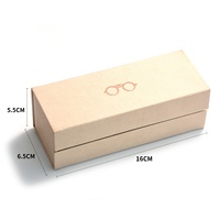 Bestpackaging étui à lunettes avec logo personnalisé fait à la main en cuir Pu étui rigide à lunettes boîte magnétique pour 2 paires de lunettes