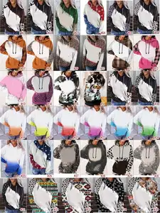 도매 승화 후드 95% 폴리 에스터 성인 어린이 사용자 정의 로고 가짜 표백 운동복 DIY 승화 인쇄