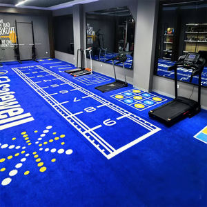 Logo personnalisé Couleur Durable Turf Stripes Indoor Sport <span class=keywords><strong>Sprint</strong></span> Vitesse Agilité Gazon Artificiel pour Gym Zone d'Entraînement Fonctionnel - Product Image 6
