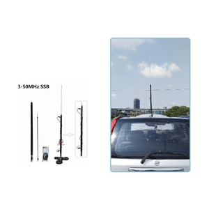 Antena Telescópica de Estación Base para Radioaficionados HF-3 de 1.3m, 3-50MHz, Frecuencia Ajustable, Vertical, Móvil - Product Image 1