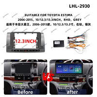 Hitzebeständiger Auto-Bildschirmrahmen für TOYOTA ESTIMA 2006-2018 Werksverkauf Auto-Audio-Stereo-Panelrahmen Android Autoradio-Rahmen