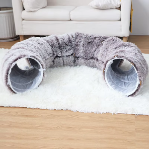 Nieuw Ontwerp Zacht Gesloten Kattenbed Grottunnel Met Pluche Warme Stof Milieuvriendelijk Ontwerp Afneembaar En Wasbaar Voor Honden En Katten - Product Image 2