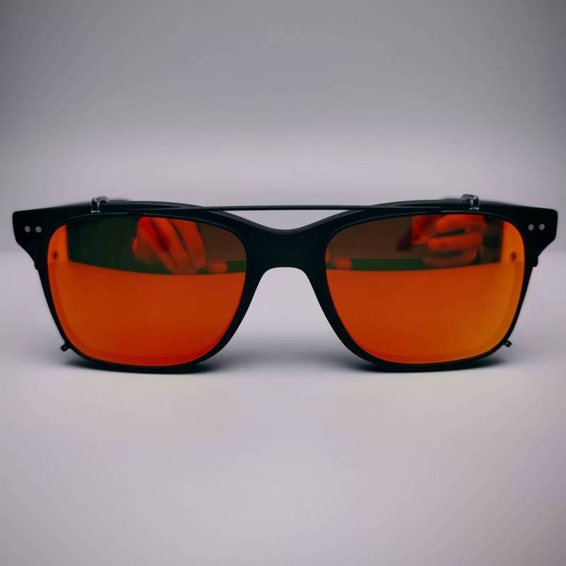 Vintage Multicolor Square Sunglasses with Gray