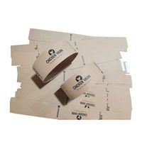 Toptan Ucuz Özel Logo Baskılı Kağıt Sarma Bantları 3'lü Paket Çorap Ambalaj Kılıfları