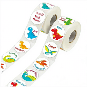 Ensemble d'autocollants pour enfants avec 6 motifs variés, 500 pièces, autocollants en <span class=keywords><strong>vinyle</strong></span> encourageants et motivants pour enfants, pour cadres photo - Product Image 1