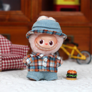 Labundry <b>Doll</b> Clothes 4th Gen Plaid Shirt Jeans Set Vinyl <b>Doll</b> Keychain Accessory Unisex Youth Fashion Outfit - Product Image 5