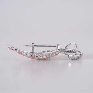 Elegant Marquise Lab Grown Diamond Brooch and <b>Pendant</b> in 14K <b>Solid</b> <b>Gold</b> for Women Convertible Jewelry with Timeless Beauty - Product Image 5