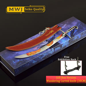 <span class=keywords><strong>Elden</strong></span> <span class=keywords><strong>Ring</strong></span> Wandering Scimitar Gift Box Edition Anime and Game Peripheral Sword 26CM Boy Toy Sword Ornament All-metal Handicraft - Product Image 2