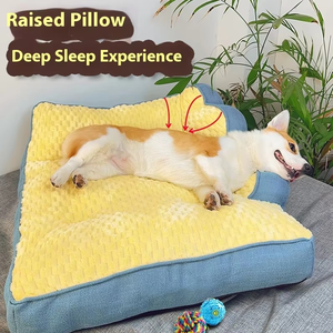 Puuroof thân thiện với môi lớn sâu ngủ mèo an ninh sườn núi bảo vệ sofa chó mùa đông dày ấm cắn không xấu mô hình rắn - Product Image 2